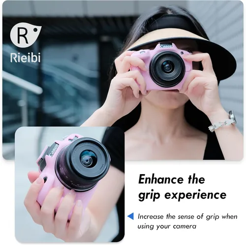 Miniatura 7 de Rieibi EOSR50 EOS R50 Estuche, Estuche Protector de Silicona Suave para Cámara Vlogging Canon EOS R50 EOSR50, Estuche de Cámara EOS R50 Ligero