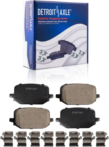 Miniatura 16 de Detroit Axle - Kit de freno trasero para Ford Fusion Lincoln MKZ Zephyr Mazda 6 Mercury Milan, repuesto de pastillas de freno de cerámica