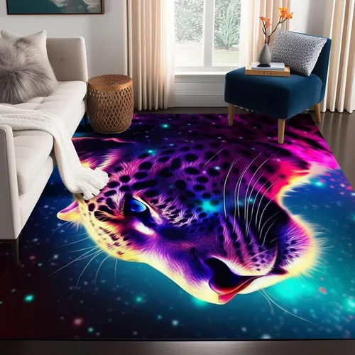 Miniatura 65 de Alfombra de Área Galaxia de 5' x 7', Dormitorio Sala de Estar para Niñas Niños Varones Alfombra Nebulosa Vórtex Tapetes Púrpura Azul Nube galaxy 1