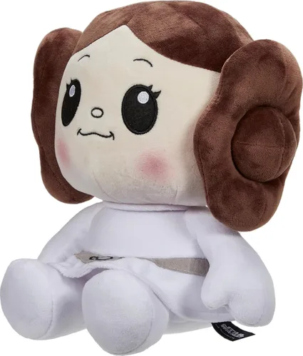 Miniatura 3 de Mattel Star Wars Return of the Jedi Snug Club Juguete de Peluche, Muñeca de Personaje Suave de la Princesa Leia, Coleccionable del 40º Aniversario