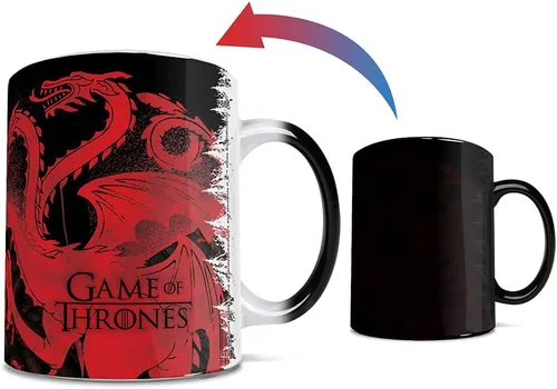 Miniatura 2 de Morphing Mugs Juego de Tronos – Drogon Battle – Una taza de cerámica que cambia de color de 11 oz – Imagen revelada cuando se añade líquido