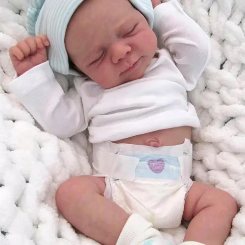 Miniatura 9 de Anano Muñecas Reborn de Bebé de Silicona de Cuerpo Completo - 18 pulgadas Muñeca Realista de Bebé Niña, Muñeca de Bebé de Silicona Completa