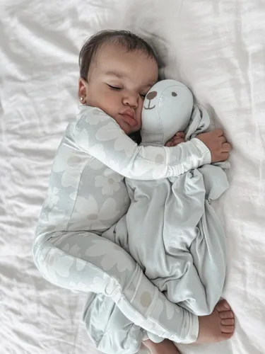 Miniatura 67 de GUNAMUNA Pijama unisex convertible ultrasuave para bebé, mameluco con cremallera para pañales, recién nacido a 24 meses