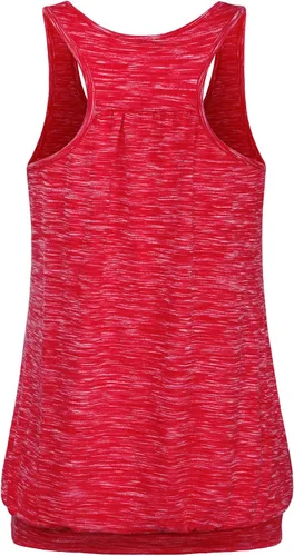 Miniatura 2 de Miusey - Camiseta sin mangas para mujer, cuello redondo, ajuste holgado, espalda cruzada, de yoga