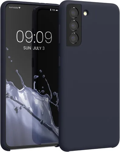 Miniatura 118 de kwmobile Funda compatible con Samsung Galaxy S22 - Funda de silicona TPU con acabado suave - Blue Reef