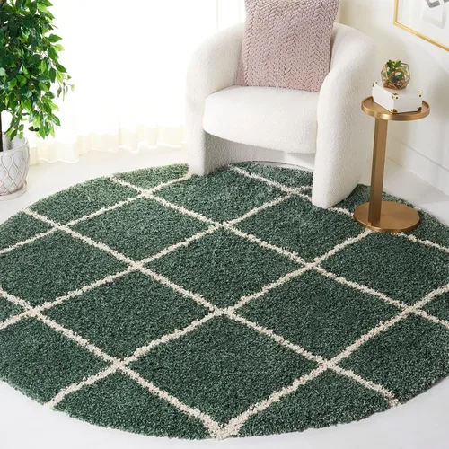 Miniatura 16 de SAFAVIEH - Alfombra de la colección Hudson Shag, diseño de enrejado moderno, no desprende pelusa y fácil de cuidar, 2 pulgadas de grosor, ideal