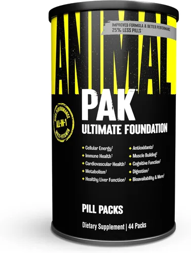Animal Pak - Suplemento multivitamínico conveniente para hombres y mujeres, paquete diario todo en uno de vitaminas y suplementos - Zinc, vitaminas
