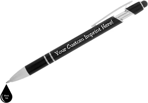 Miniatura 3 de ExpressDesigns™ - Bolígrafos personalizados con lápiz capacitivo - The Legacy - Bolígrafos metálicos personalizados con nombre impreso - Tinta negra