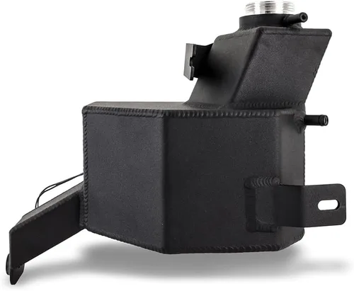 Miniatura 2 de Mishimoto Tanque Degas de aluminio, compatible con Ram 6.7L Cummins 2013-2018, Micro-Wrinkle Negro