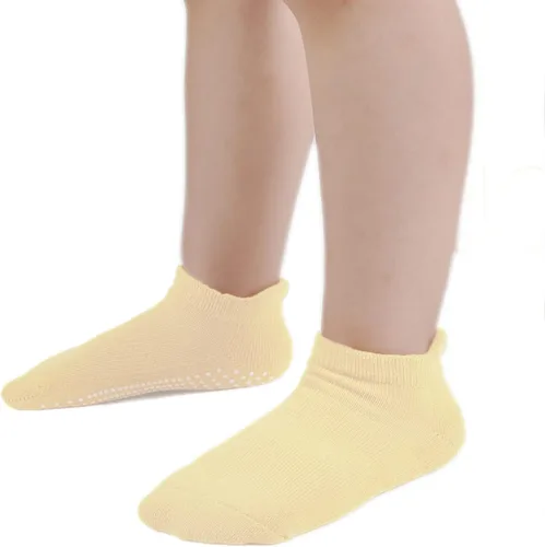 Miniatura 6 de EPEIUS Calcetines antideslizantes de algodón grueso con empuñaduras para niños y niñas, paquete de 612