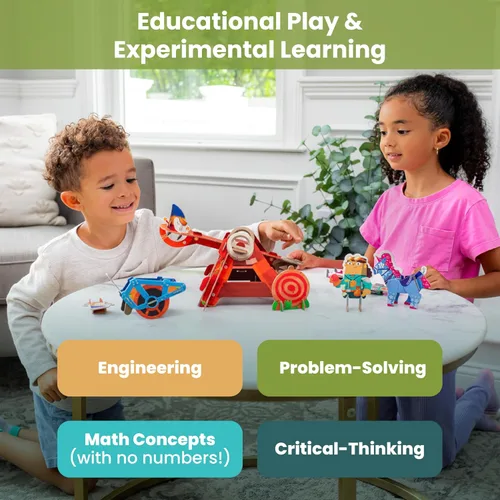 Miniatura 5 de Catapult - Lanzador de gnomos, juguete STEM seguro para niños de 3 años en adelante, para imaginación, aprendizaje y juego educativo con historias