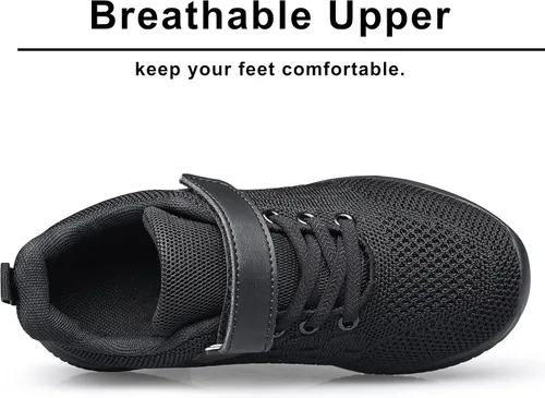 Miniatura 6 de BNV Zapatos deportivos para niños y niñas, unisex, ligeros, transpirables, atléticos, para correr, tenis, fitness, para niños pequeños, niños grandes