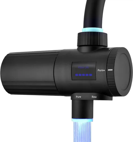 HOMELODY 3.0 Filtro de agua para fregadero - Filtro de agua de montaje en grifo con pantalla LED mejorada, 3000-4000L. Filtro de agua de grifo