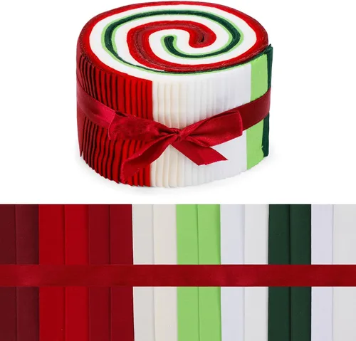 Miniatura 11 de Jelly Rolls de 40 piezas, tiras de tela para acolchar, tela para patchwork, tela de algodón acolchado, patchwork para manualidades