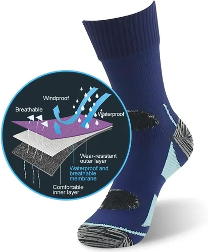 Miniatura 3 de RANDY SUN - Calcetines 100% impermeables, unisex, para practicar senderismo, caminar, correr, esquiar, etc