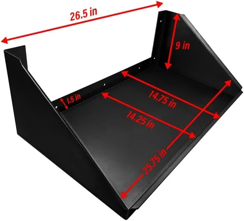 Miniatura 3 de Pit Posse Caja de herramientas 540BK - Bandeja de almacenamiento para gabinete de aluminio, fabricado en Estados Unidos, remolque de carreras