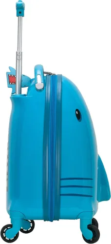 Miniatura 2 de Rockland - Maleta infantil giratoria con exterior rígido de policarbonato, Tiburón), B02-SHARK