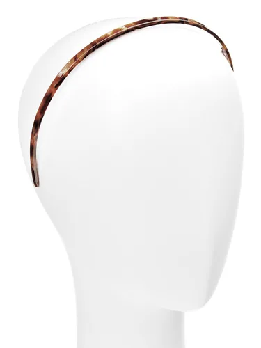 Miniatura 2 de Diadema marrón para mujer, France Luxe de 1/4 de pulgada, ultracómoda, delgada, África, ajuste flexible con dientes suaves antideslizantes, sujeción