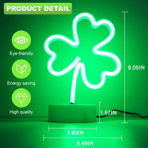 Miniatura 2 de Z luz de neón, Verde CLOVER
