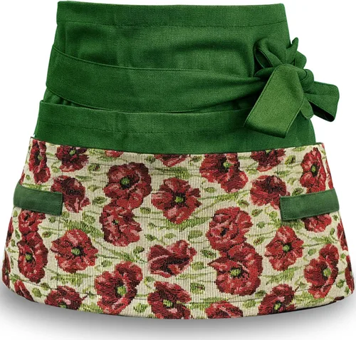 Miniatura 14 de Delantal de jardín para mujer, delantal de servicio lindo, delantal de flora con 8 bolsillos, regalo de San Valentín para mamá, esposa, novia Sakura