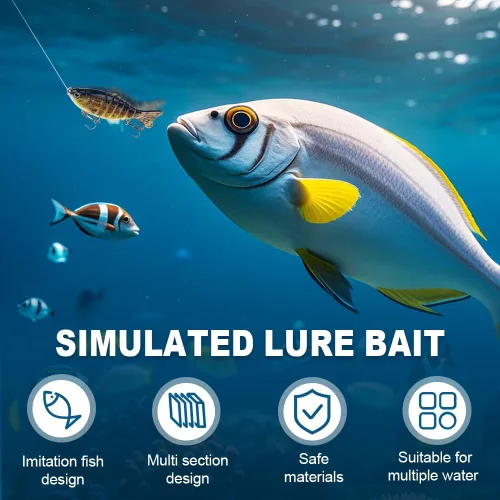 Miniatura 2 de hoehew Señuelo de pesca robótico 3D, nuevo cebo de natación biónico para agua dulce y salada, equipo de pesca atrae señuelos de pesca, lubina