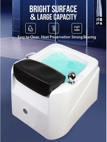 Miniatura 7 de Baño de pies de masaje acrílico spa de pies calentado lámpara colorida baño de pies Pedicura Spa de pies Ajuste caliente y frío Tazón de pedicura