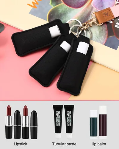 Miniatura 33 de COOKOOKY Chapstick - Llavero con clip para bálsamo labial