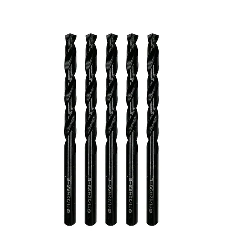 Miniatura 13 de Brocas helicoidales HSS M35 de 13/64 pulgadas, acero de alta velocidad, paquete de 10, adecuadas para aceros, hierro fundido, acero inoxidable