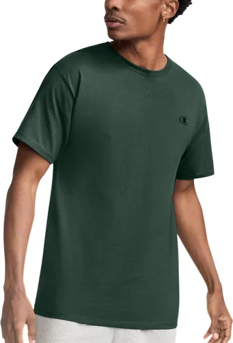 Miniatura 9 de Champion Men's Classic Short Sleeve T-Shirt, Standard Fit, Midweight 100% Cotton, Available in Regular and Big & Tall Blanco brillante