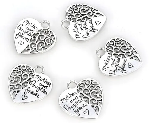 Miniatura 6 de Adabele Tree of Life Best Sister Mom Daughter Charm Pendants Antique Silver For Necklace Bracelet Anklet Earrings Keychain Jewelry Making