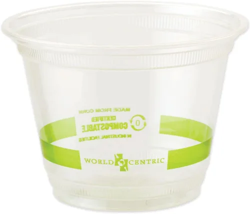 World Centric CP-CS-9Q - Vasos Ingeo 100 % compostables