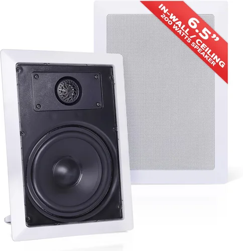 Miniatura 8 de Pyle Altavoces estéreo de 150 vatios de 5.25 pulgadas en la pared/en el techo - Altavoces de sonido estéreo de montaje empotrado de 2 vías Altavoz