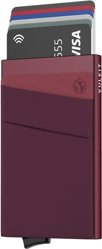 Miniatura 46 de VULKIT Card Holder with Money Pocket Pop Up Wallet RFID Blocking Slim Metal Bank Card Case Holds 5 Cards and Notes