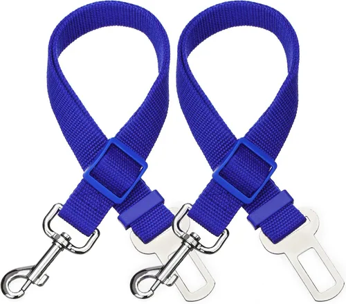 Miniatura 12 de Elisel Elisel - Paquete de 2 cinturones de seguridad de automóvil para mascotas, perros y gatos, longitud ajustable, accesorios para mascotas