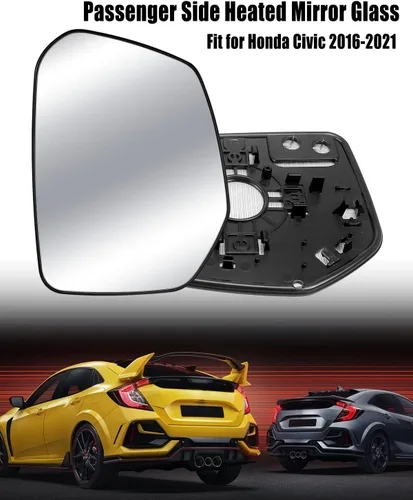 Miniatura 2 de Espejo calefactable con placa de respaldo para Honda Civic Envix Crider 2016 2017 2018 2019 2020 2021 2022, espejo retrovisor derecho del pasajero
