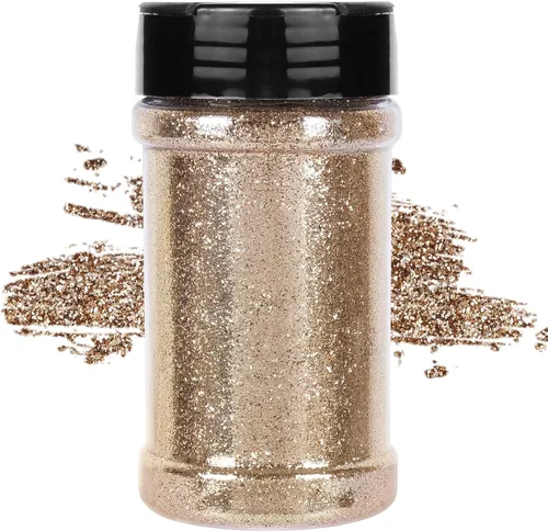 Miniatura 28 de TORC Purpurina fina roja de 1 libra y 16 onzas de purpurina en polvo para vasos, resina para manualidades, slime, cosméticos, pintura de uñas, Rojo
