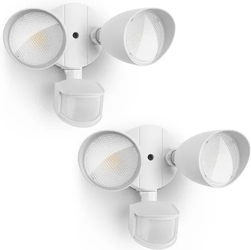 Miniatura 9 de UME Paquete de 2 Luces LED de Seguridad de 32W 3500 Lúmenes con Sensor de Movimiento para Exteriores, Luz Diurna 5000K, IP65 Impermeable, del Negro