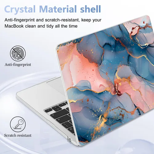 Miniatura 6 de Funda para MacBook Air de 15 Pulgadas 2025 2024 2023 Versión M4 A3241 M3 A3114 M2 A2941, Carcasa Rígida con Protector de Pantalla y Cubierta