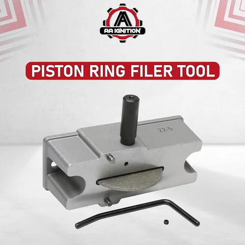 Miniatura 5 de AA Ignition Herramienta de llenado de anillo de pistón - 66785, 66786 Filer manual de anillo de pistón - con muela abrasiva de carburo de grano 120