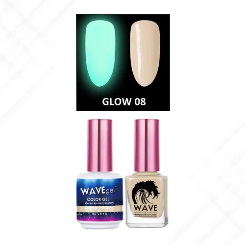 Miniatura 13 de Wavegel WAVEGEL - Juego de gel y esmalte de uñas a juego - Brilla en la oscuridad - # 01