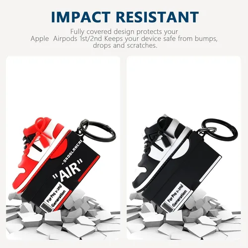 Miniatura 7 de Gedicht Funda para Apple AirPods Pro de 2ª generación, bonita caja de zapatos de dibujos animados, fundas protectoras de silicona suave para AirPods