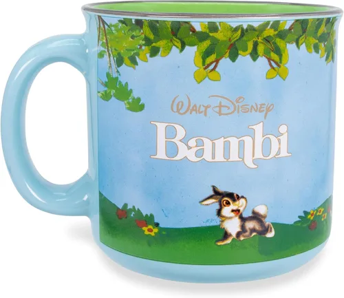 Disney Bambi Meadow Scene - Taza de café de viaje sin BPA para café expreso, cafeína, cacao, esencial para el hogar y la cocina, bonitos regalos y