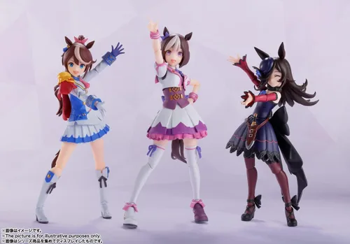 Miniatura 11 de BANDAI SPIRITS S.H. Figuarts Uma Musume Pretty Derby Special Week, aprox. 5.1 pulgadas (5.118 in), PVC y ABS, figura de acción prepintada