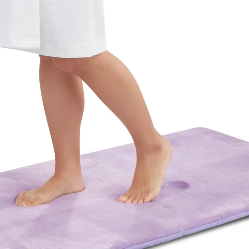 Miniatura 26 de Alfombra de Baño de Espuma Viscoelástica Antideslizante Absorbente Súper Acogedora de Terciopelo para Baño (17 pulgadas X 24 pulgadas, Autumn Glaze)