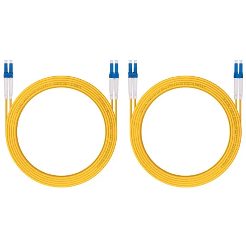 Miniatura 31 de Cable de conexión de fibra OM3 LC a LC de 0.7 ft, puente de fibra multimodo de 10 GB, LC-LC UPC dúplex MMF 50/125um, LSZH, para transceptor SFP