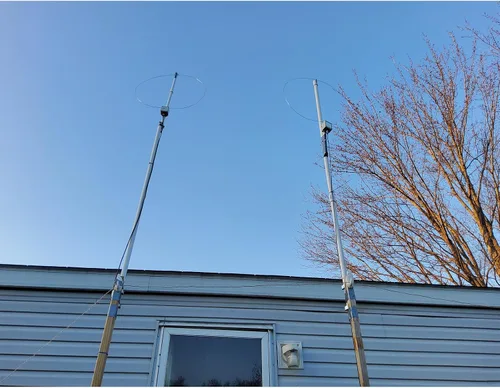Miniatura 4 de K-180WLA Antena de Bucle Activo de Radio de Onda Corta 100KHz-180MHz Antena de Radio de Banda Completa LW/MW/SW/FM/VHF 20dBi Antena de Bucle