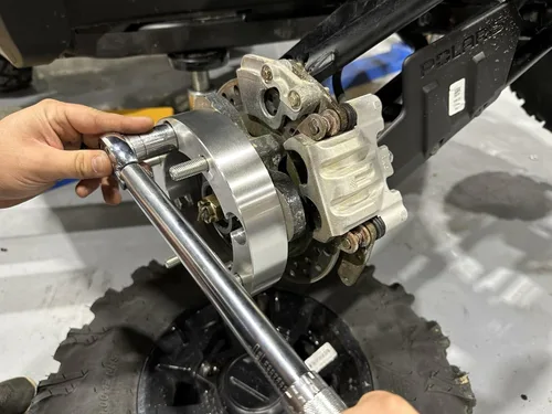 Miniatura 6 de High Lifter Espaciadores de rueda UTV para modelos CFMOTO y Yamaha, un par, 1.5 pulgadas de ancho, patrón de pernos 4x110, paso de rosca M12x1.25