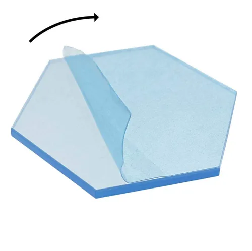 Miniatura 3 de KastLite Lámina acrílica de vidrio de plexiglás hexagonal transparente 1/8 pulgadas de grosor cortado a medida en blanco acrílico con longitud