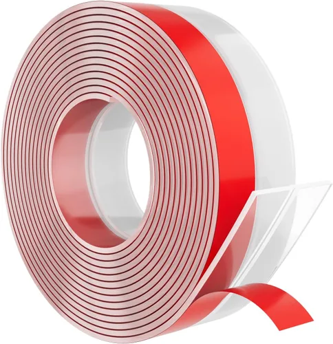 Elvone Tira de sellado resistente de 36 pies x 2 pulgadas, tira de sellado de silicona extra gruesa de 2 mm para puertas de casa y de ducha de