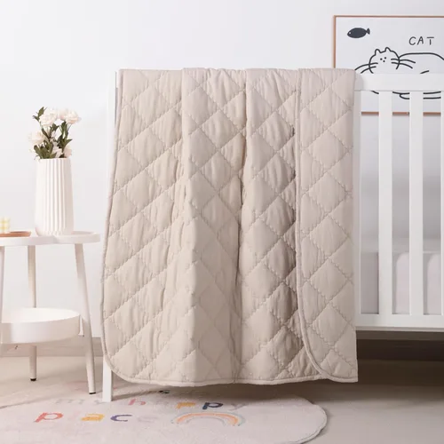 Miniatura 13 de FLXXIE Edredón de Microfibra Alternativo al Plumón para Niños Pequeños Lavable a Máquina, Manta Acolchada Súper Suave y Ligera para Cuna de Niños